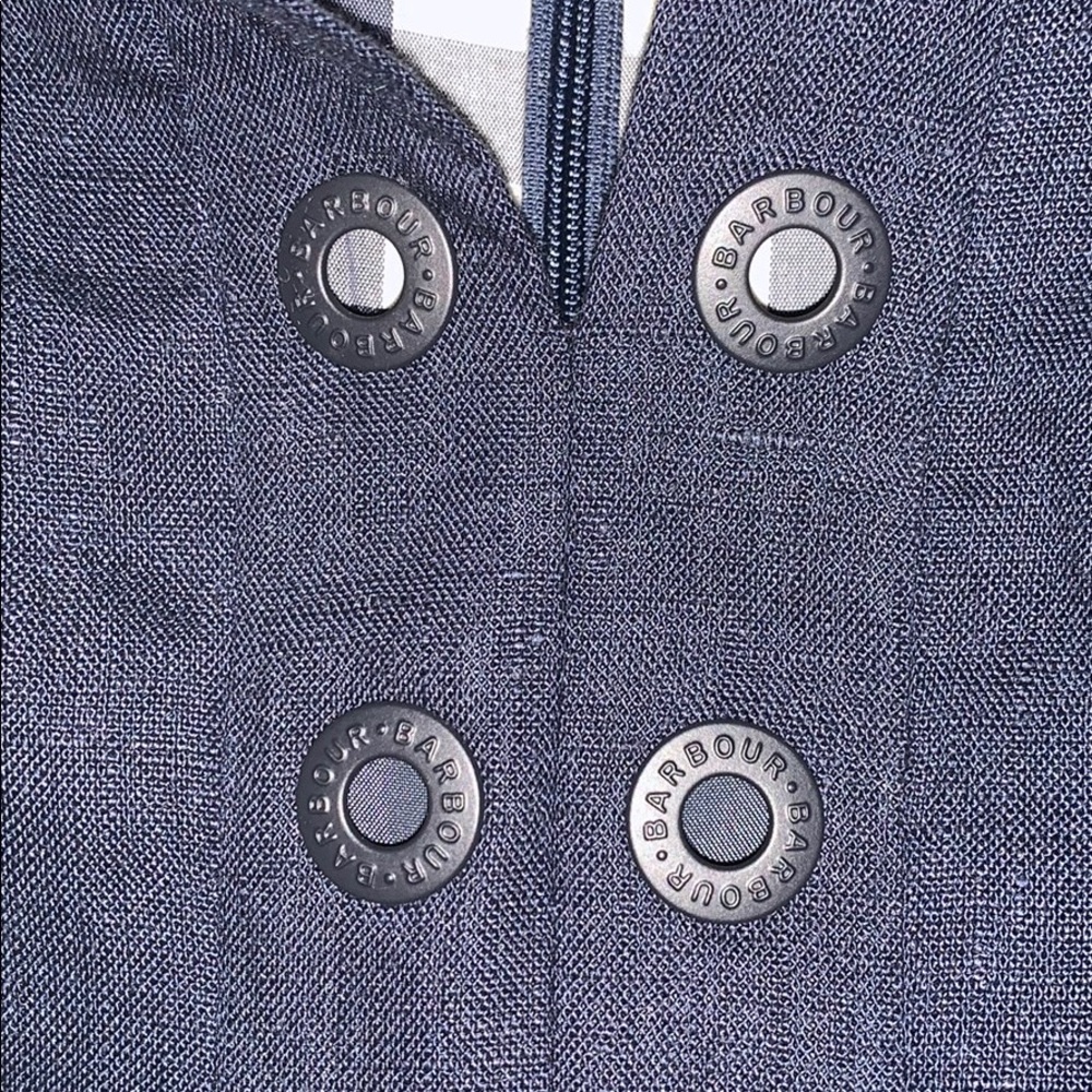Barbour Kirkwall Navy Linen Dress US 6 NWT - Picture 9 of 13
